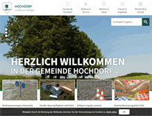 Tablet Screenshot of hochdorf.de